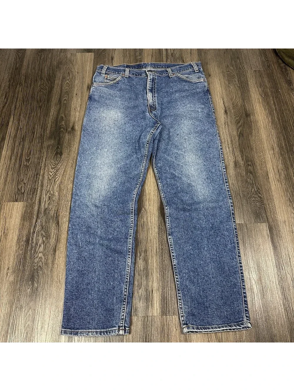 VTG Levi's 511 Men's Blue Jeans Orange Tab 80s Slim Fit Faded Denim 36x30